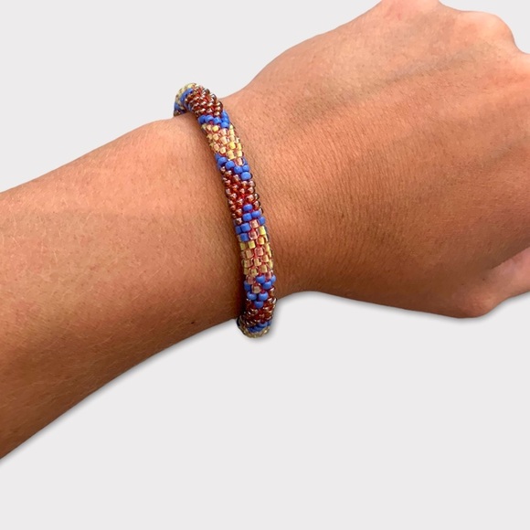 Beaded Plastic Rope Bracelet - Picture 2 of 3